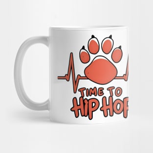 Time to hip hop , cat love music Mug